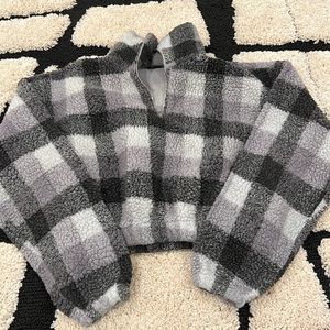 SHEIN cropped quarter zip